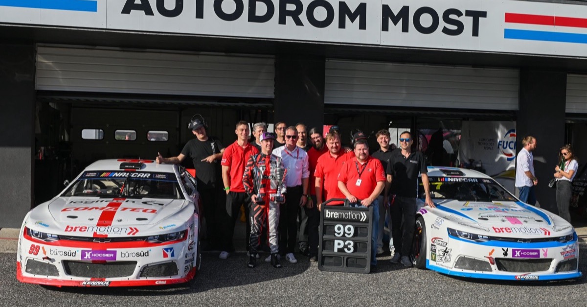 Garrett Lowe schreibt Geschichte: Erstes US-Podium in der EuroNASCAR seit 2018!