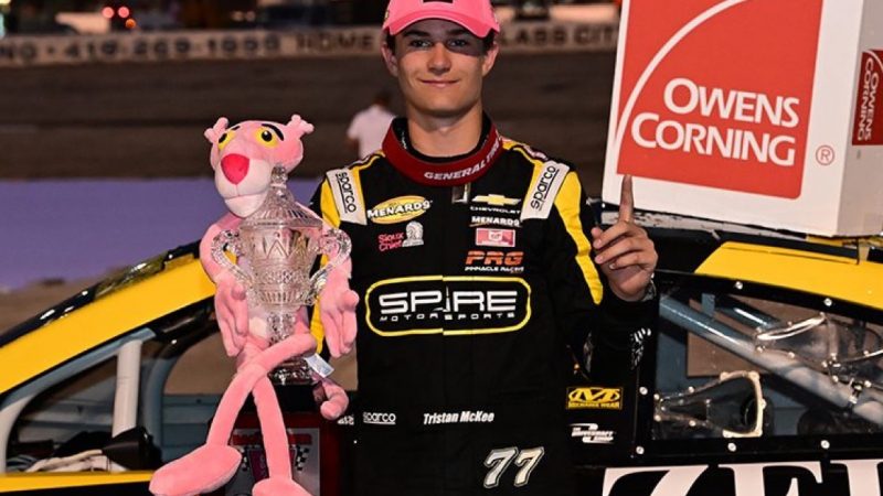 McKee triumphiert nach Kontakt mit Reaves: ARCA-Spektakel in Toledo