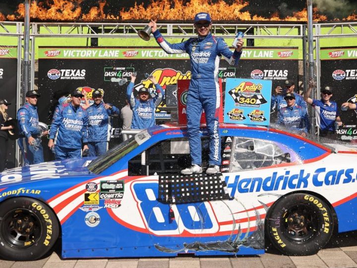 Nervenkrieg beim O’Reilly-Rennen in Texas: Kyle Larson besiegt Justin Allgaier