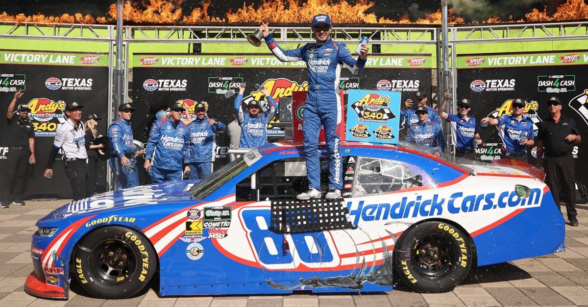 Nervenkrieg beim O’Reilly-Rennen in Texas: Kyle Larson besiegt Justin Allgaier
