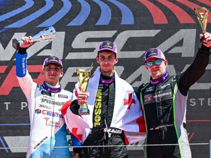 Sandro Kajaia sichert sich ersten Erfolg in der Rookie Challenge der NASCAR Euro Series
