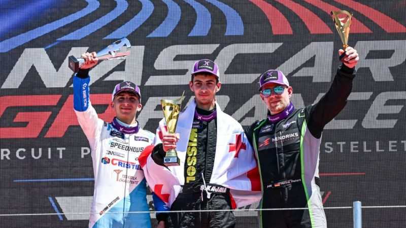 Sandro Kajaia sichert sich ersten Erfolg in der Rookie Challenge der NASCAR Euro Series