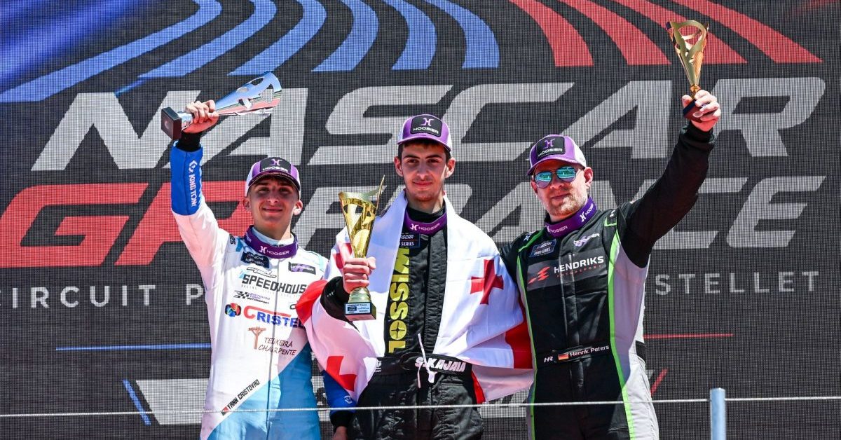 Sandro Kajaia sichert sich ersten Erfolg in der Rookie Challenge der NASCAR Euro Series