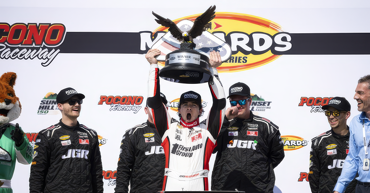 Pure Dominanz in Pocono: Gio Ruggiero gewinnt ARCA-Rennen auf dem Tricky-Triangle