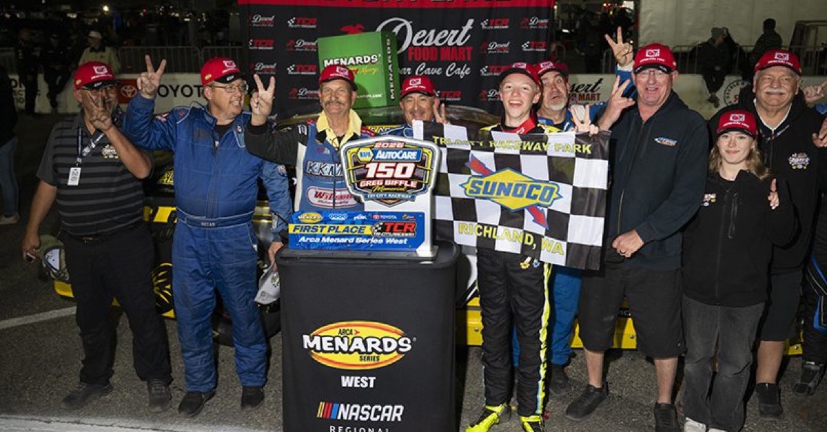 Denton überzeugt im ARCA-West-Rennen auf dem Tri-City Raceway