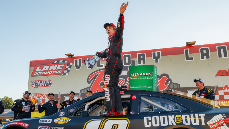 JGR-Dominanz in ARCA hält an: Max Reaves feiert ersten Saisonsieg auf dem Berlin Raceway