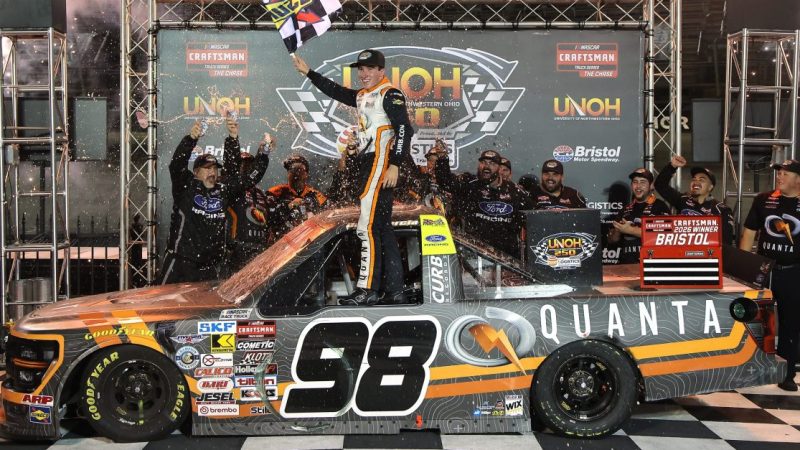 Jake Garcia feiert ersten Trucks-Sieg in Bristol: Chase-Favoriten mit Pech