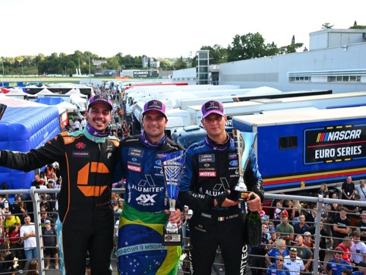 Formel-1-Flair in Italien: Nelson Piquet Jr. stürmt in Vallelunga zum ersten EuroNASCAR-Sieg
